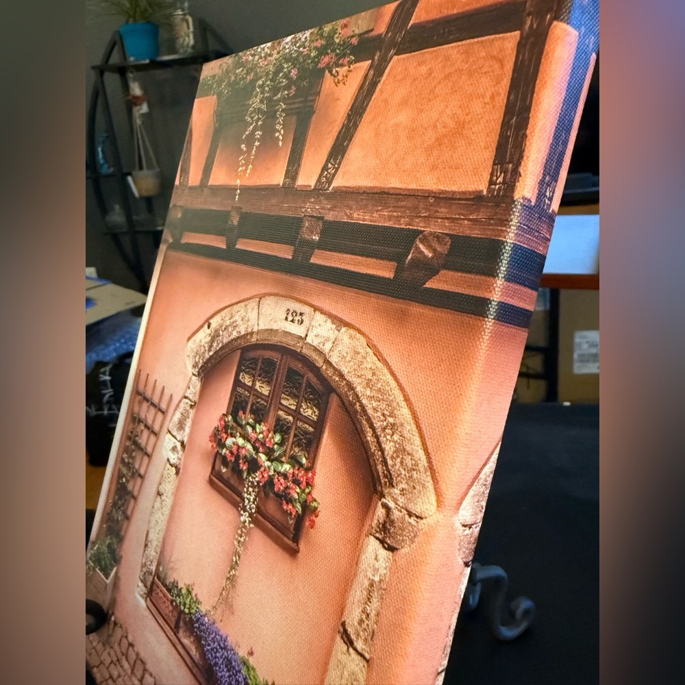 Original Photography Charming European Window Canvas Art - Picture 2 of 2